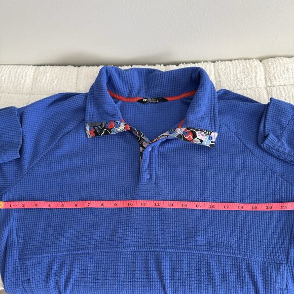 Outdoor Research Women's XL Blue Sweater Trail Mix Waffle Knit Athleisure Trails - Picture 9 of 15